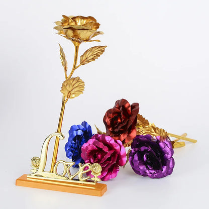 Rosa Eterna Galaxia Oro 24K Lujo