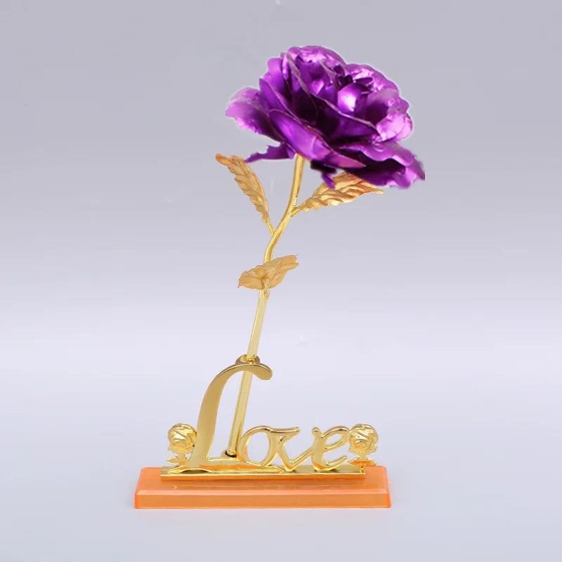 Rosa Bañada Oro 24K Eterna