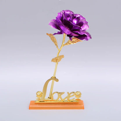 Rosa Bañada Oro 24K Eterna