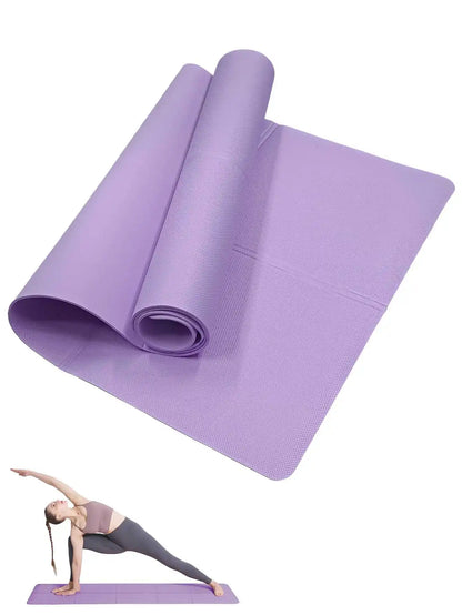Esterilla de Yoga Antideslizante 3/4/6mm - Colchoneta Fitness Pilates para Casa y Gimnasio - zyntrixe