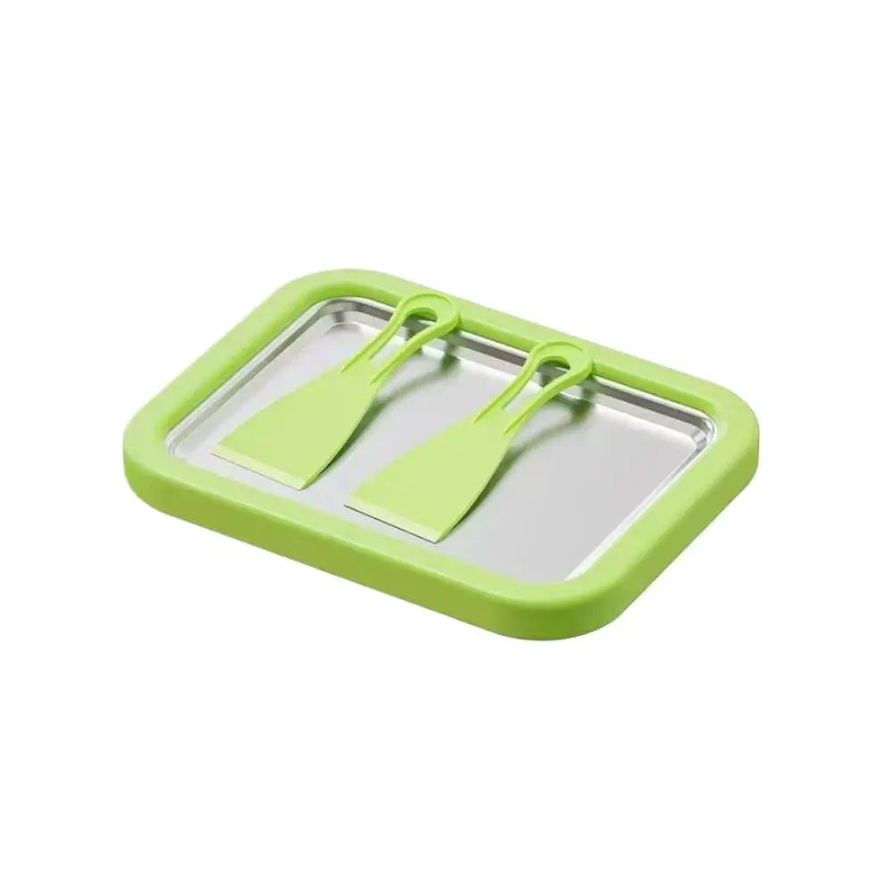 Máquina para Hacer Helados Enrollados con 2 Espátulas - Ice Cream Roll Maker - zyntrixe