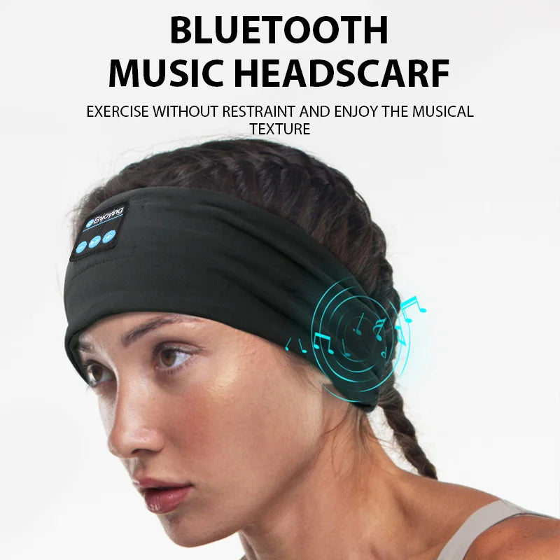 Auriculares Bluetooth Deportivos con Banda Elástica - Diadema Inalámbrica para Dormir y Deporte - zyntrixe