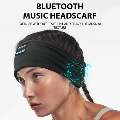 Auriculares Bluetooth Deportivos con Banda Elástica - Diadema Inalámbrica para Dormir y Deporte - zyntrixe