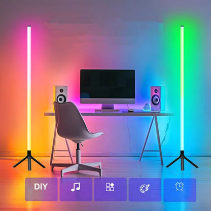 Lámpara Pie LED RGB Bluetooth 103cm
