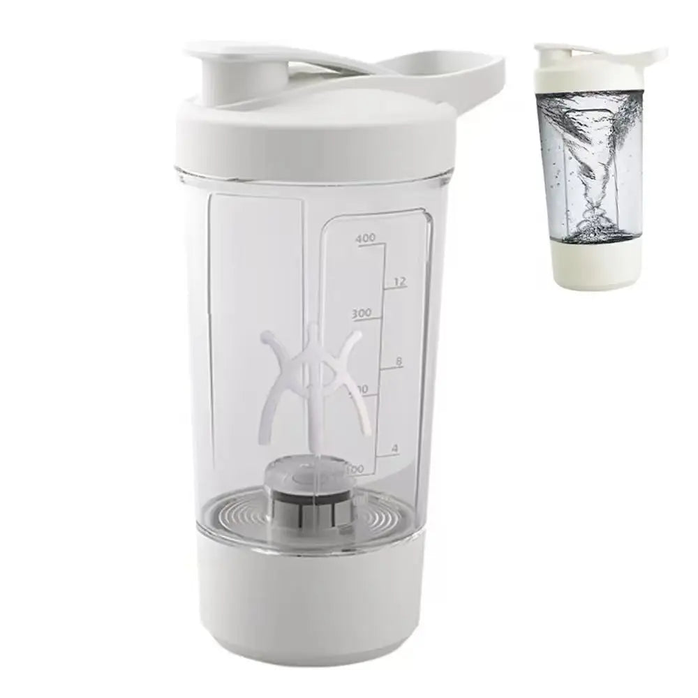 Taza Mezcladora Eléctrica Automática USB - Batidora Portátil 400ml para Proteínas y Batidos - zyntrixe