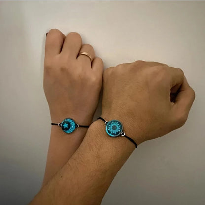 Luminous Sun & Moon Couple Bracelets - Matching His & Hers Jewelry Set - zyntrixe