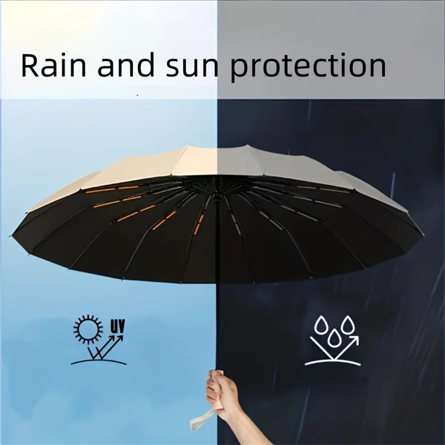 Paraguas Automático Plegable Anti-UV con Protección Solar - zyntrixe