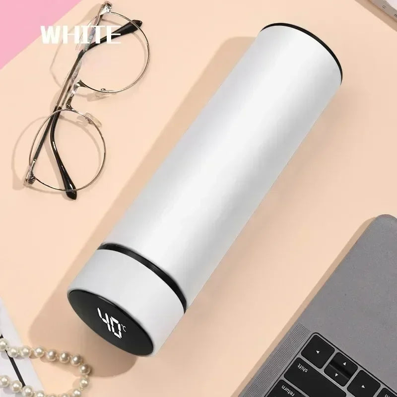 Termo Acero Inoxidable 500ml con Pantalla Digital LED - Botella Térmica Inteligente - zyntrixe