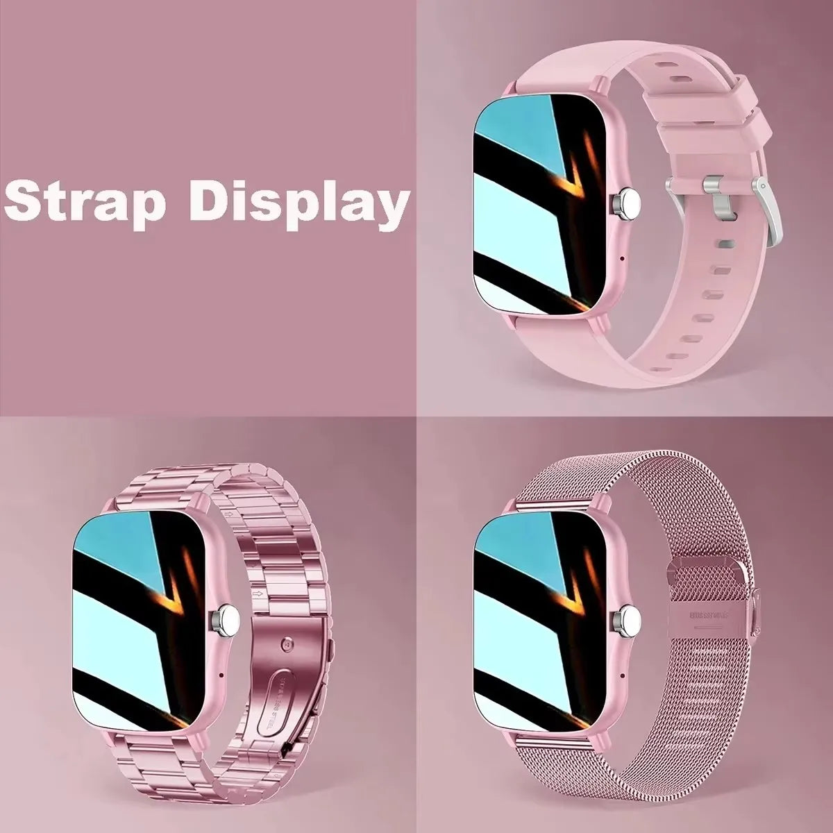 1.83'' Waterproof Smart Watch with Message Answer Call Sleep Monitoring Sports Pedometer Information Alerts For iPhone Android - zyntrixe