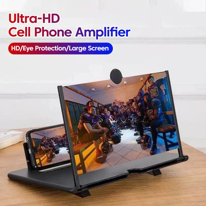 Amplificador Pantalla Móvil 12 Pulgadas - Lupa HD con Soporte Plegable - zyntrixe
