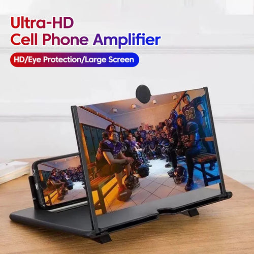 Amplificador Pantalla Móvil 12 Pulgadas - Lupa HD con Soporte Plegable - zyntrixe