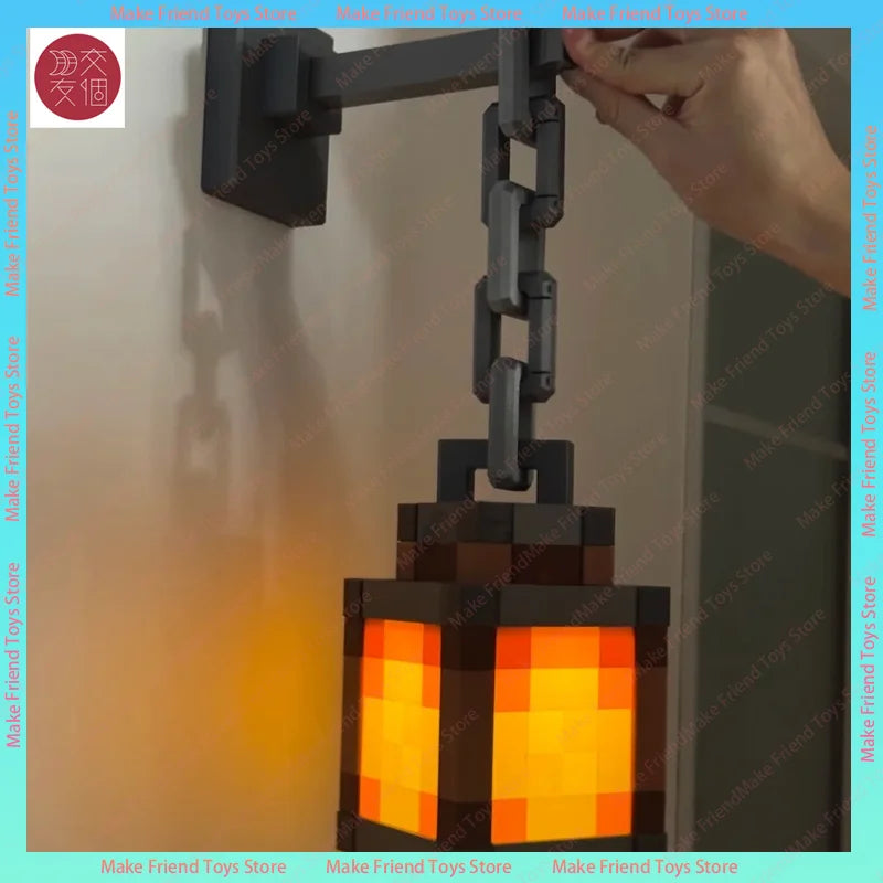 Lámpara LED Antorcha Gaming Minecraft - Luz Nocturna USB-C Multicolor Control Remoto - zyntrixe