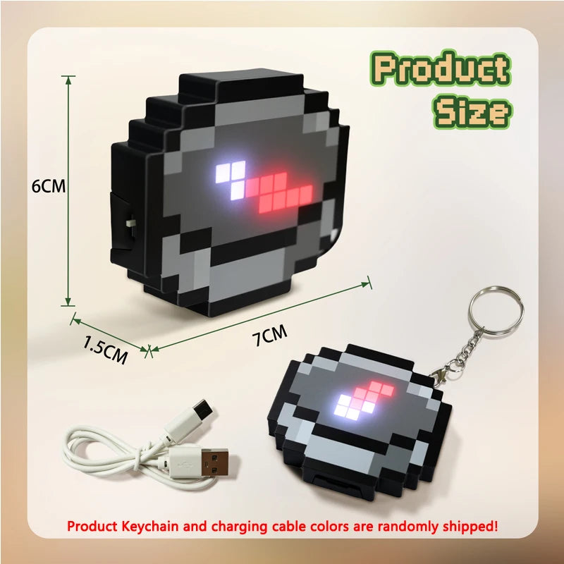 Llavero Brújula Pixel Recargable Gaming
