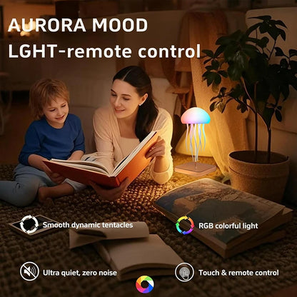Lámpara de Medusa LED con 9 Tentáculos y Control Remoto - zyntrixe