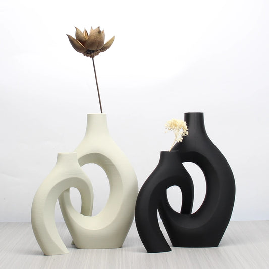 Set de Jarrones Decorativos Estilo Bohemio - Decoración para Hogar y Oficina