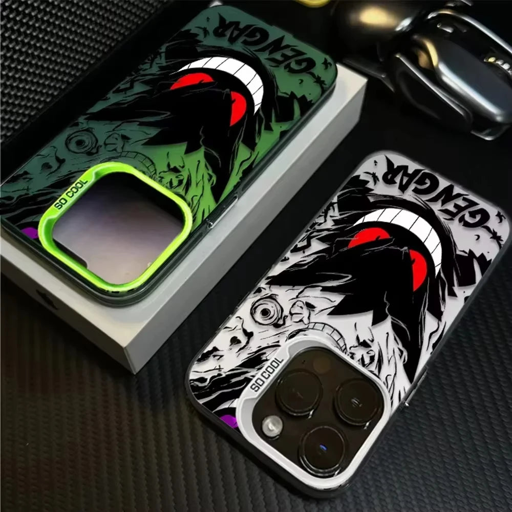 Funda Pokémon Gengar para iPhone - Diseño Esmerilado Bordes Silicona Antipolvo - zyntrixe