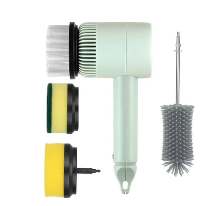 Cepillo Eléctrico Giratorio Recargable - Limpieza Multiusos Baño Cocina - zyntrixe