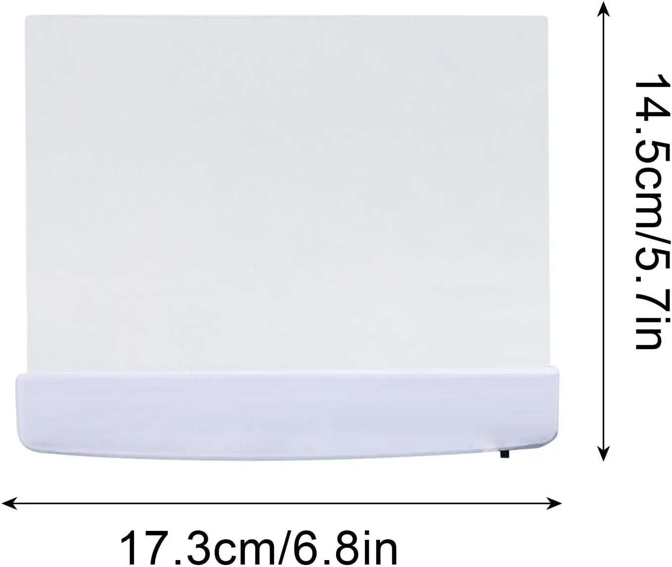 1 PCS Rechargeable Flat LED Book Light For Reading In Bed Ultra Thin Wireless Bookmark Lamp Panel For Night Use Page Illuminator - zyntrixe
