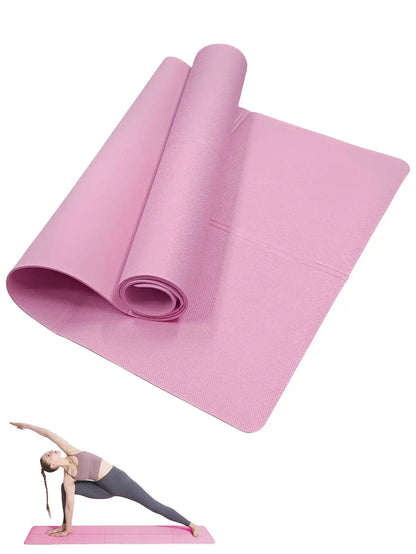 Esterilla de Yoga Antideslizante 3/4/6mm - Colchoneta Fitness Pilates para Casa y Gimnasio - zyntrixe