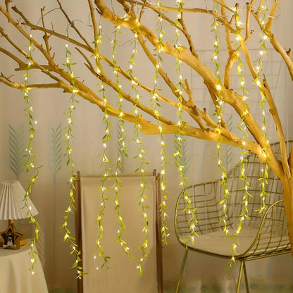 Guirnalda LED Hojas Sauce 2M Boho