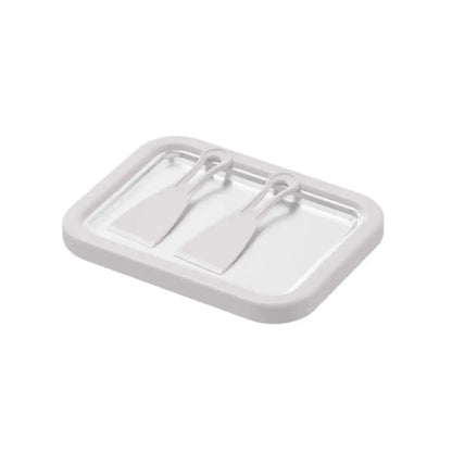 Máquina para Hacer Helados Enrollados con 2 Espátulas - Ice Cream Roll Maker - zyntrixe