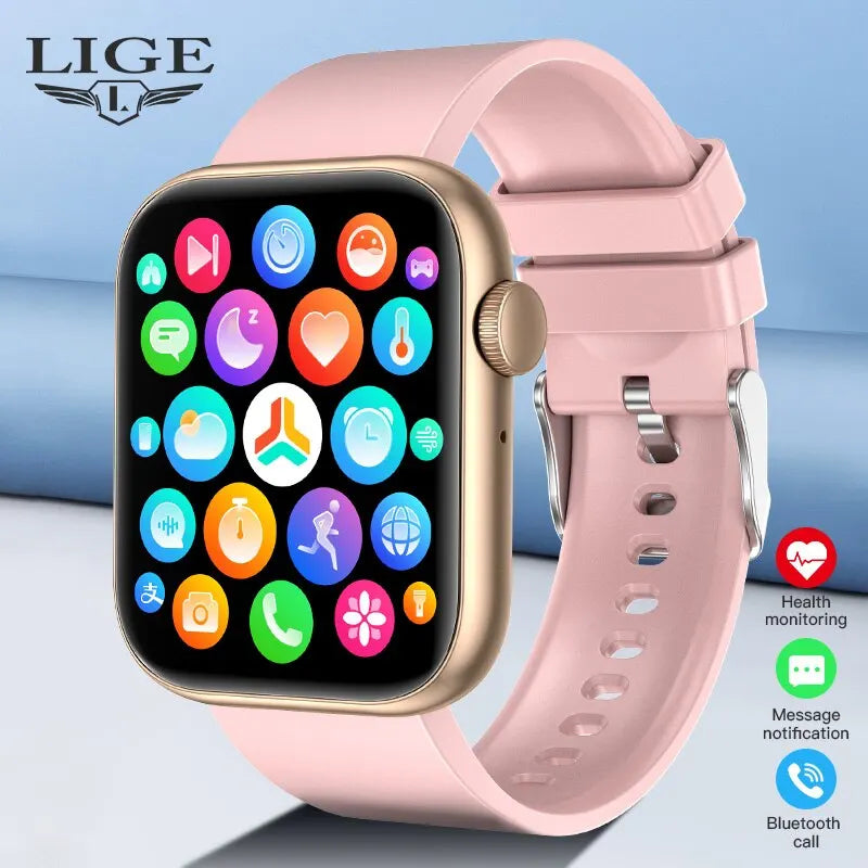 Smartwatch Mujer Bluetooth Llamadas Pantalla Táctil Impermeable