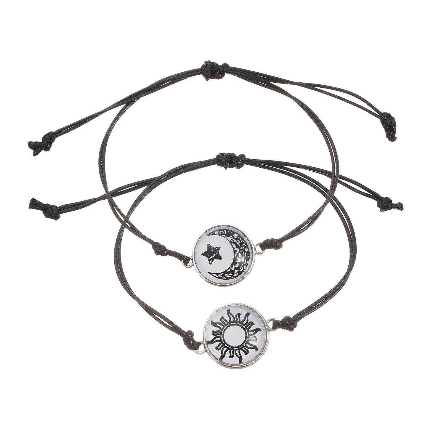 Luminous Sun & Moon Couple Bracelets - Matching His & Hers Jewelry Set - zyntrixe