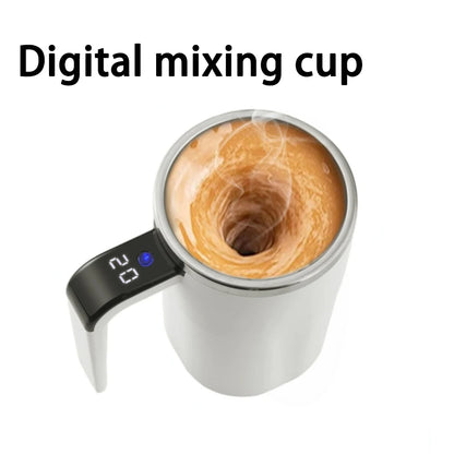 Electric Self-Stirring Mug 380ml - Rechargeable with Temperature Sensor - zyntrixe