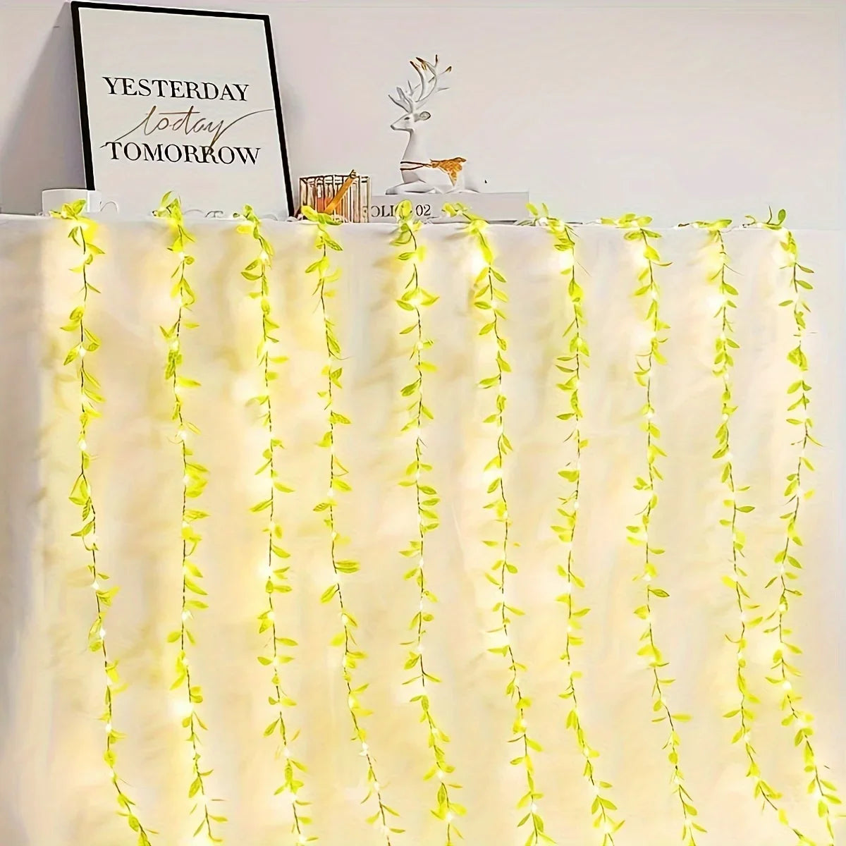 Guirnalda LED Hojas Sauce 2M Boho