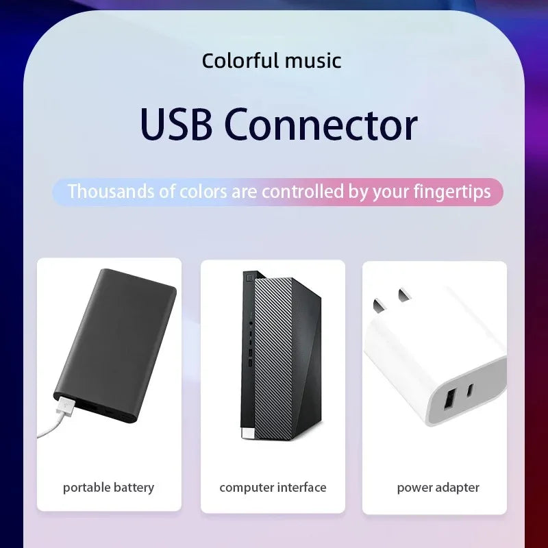 Barra LED RGB USB Sincronización Musical