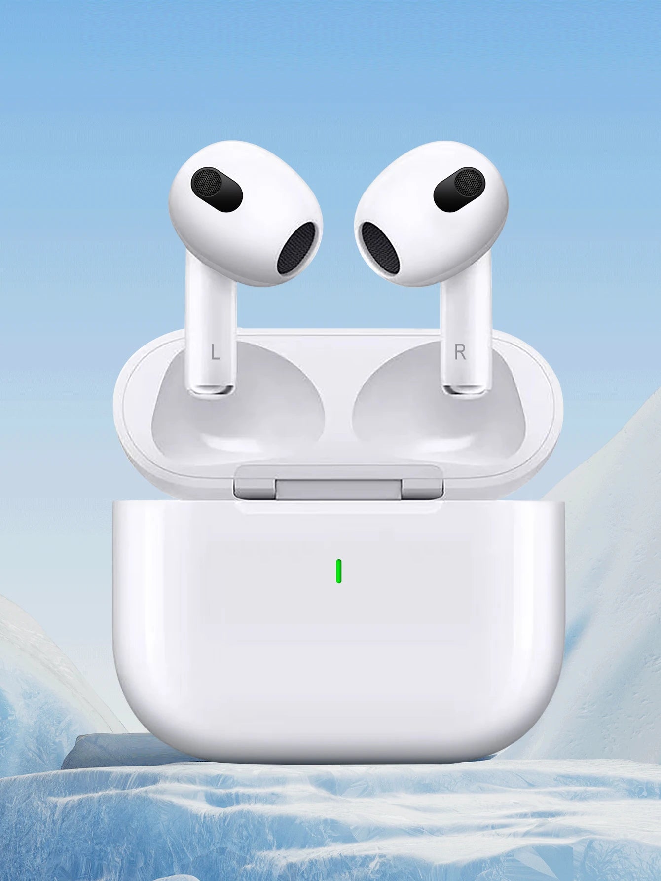 Wireless Sports Bluetooth Earphones - Airpods Style with Microphone for iPhone & Android