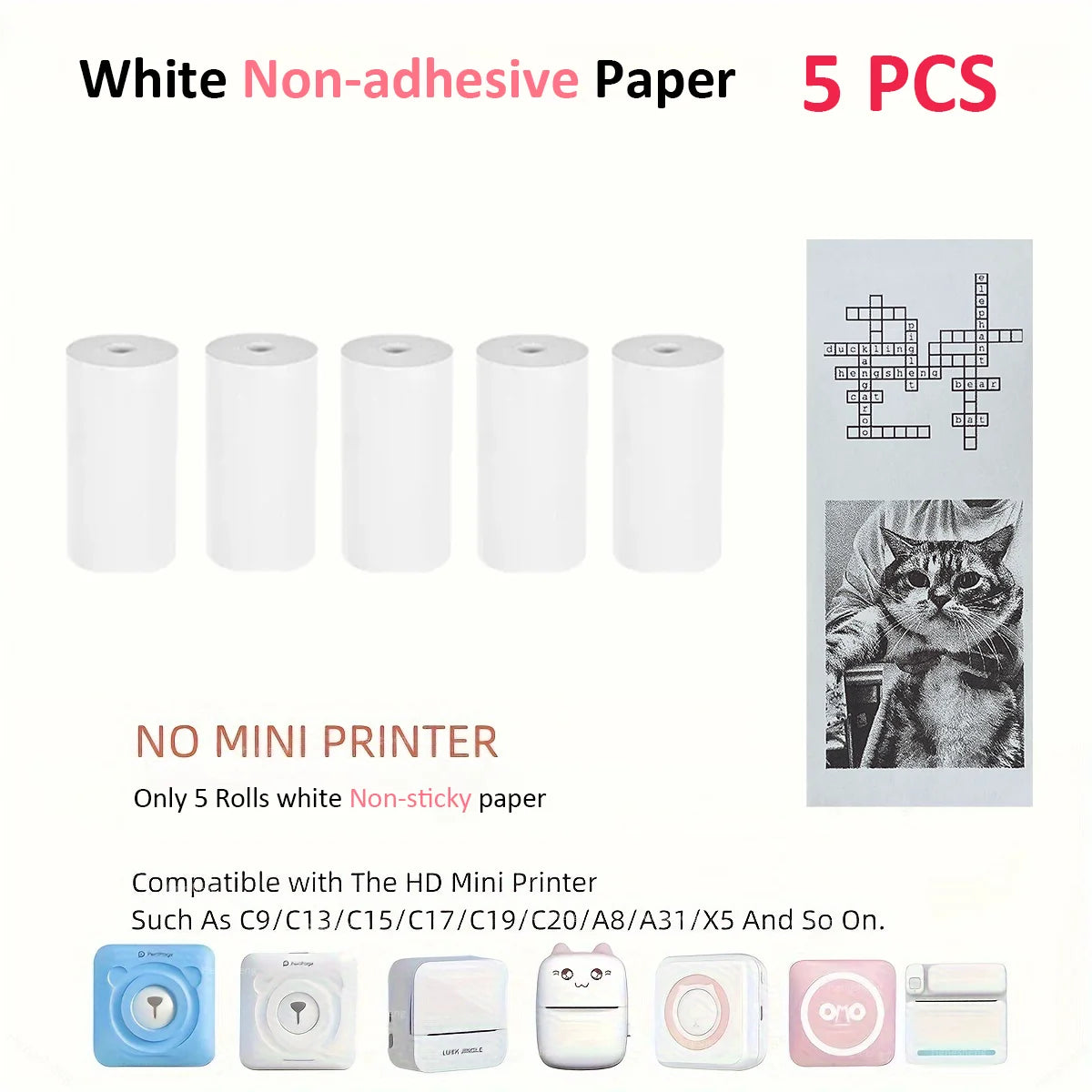Mini Impresora Térmica Portátil Bluetooth 57mm - Sin Tinta Stickers Fotos DIY - zyntrixe