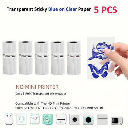 Mini Impresora Térmica Portátil Bluetooth 57mm - Sin Tinta Stickers Fotos DIY - zyntrixe