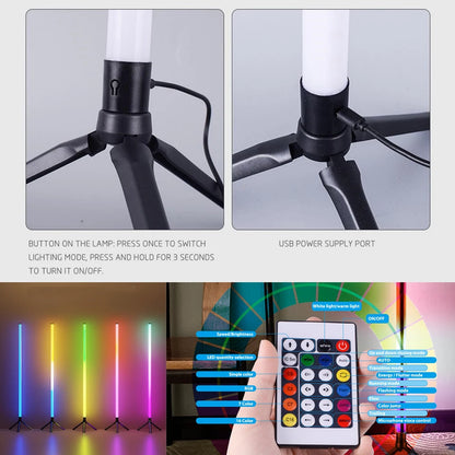 Lámpara Pie LED RGB Bluetooth 103cm