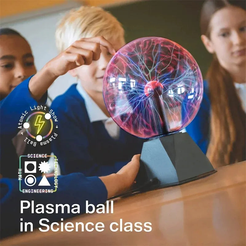 Bola de Plasma Mágica 3/4/5/6 Pulgadas - Lámpara LED Táctil Decorativa - zyntrixe