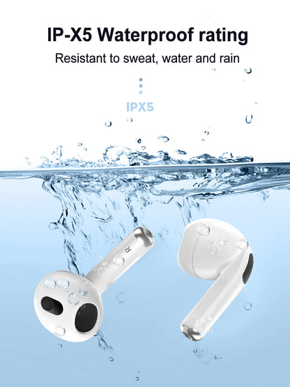 Wireless Sports Bluetooth Earphones - Airpods Style with Microphone for iPhone & Android