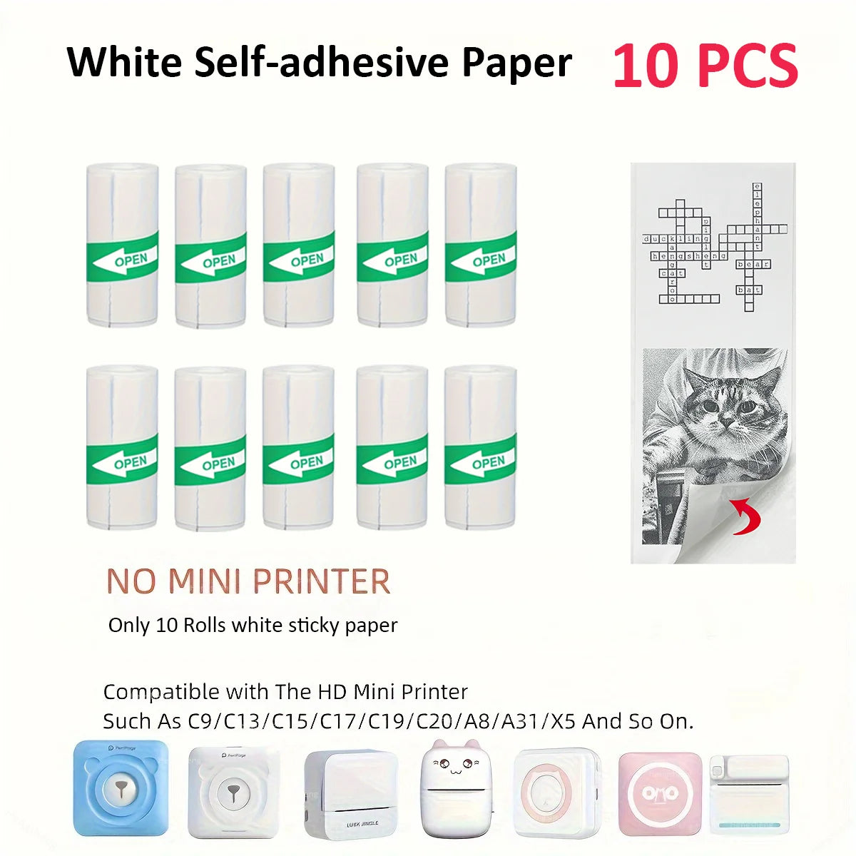 Mini Impresora Térmica Portátil Bluetooth 57mm - Sin Tinta Stickers Fotos DIY - zyntrixe