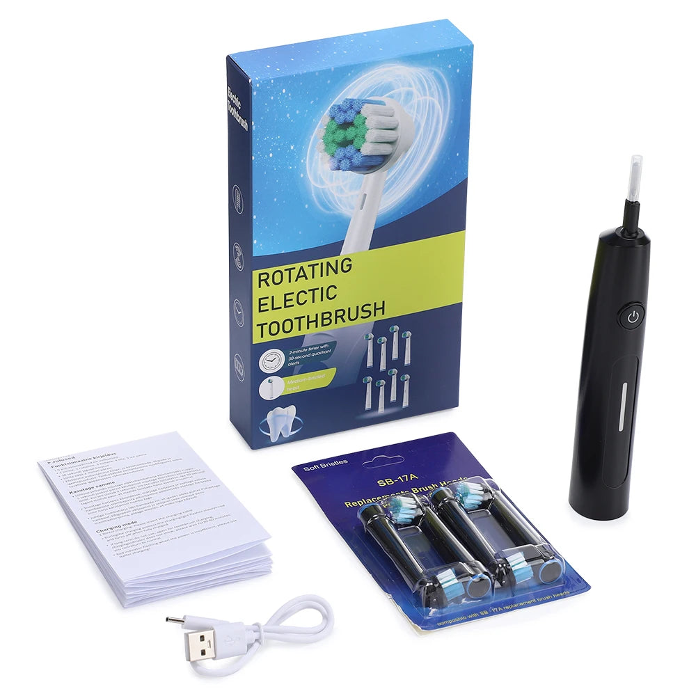 Electric Toothbrush Rechargeable - 5 Modes Rotating Sonic Brush