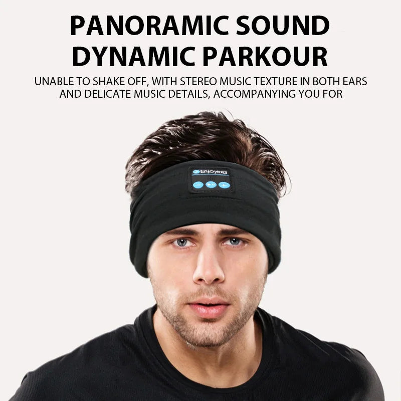 Auriculares Bluetooth Deportivos con Banda Elástica - Diadema Inalámbrica para Dormir y Deporte - zyntrixe