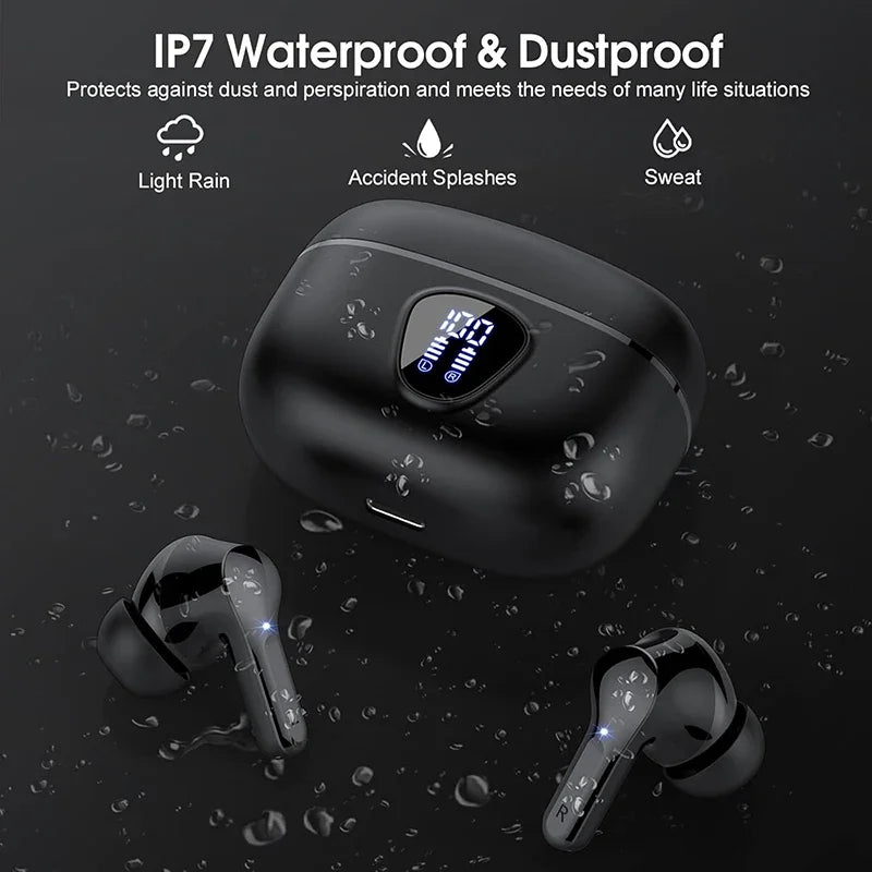 Wireless Earbuds BT5.3 - HiFi Stereo with Noise Cancelling - zyntrixe