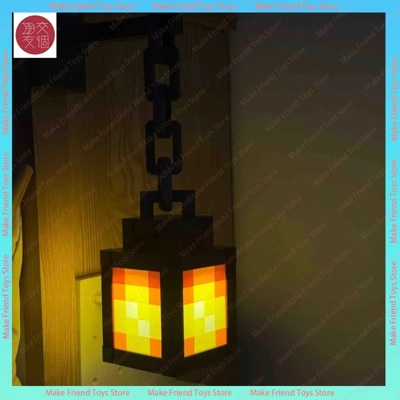 Lámpara LED Antorcha Gaming Minecraft - Luz Nocturna USB-C Multicolor Control Remoto - zyntrixe