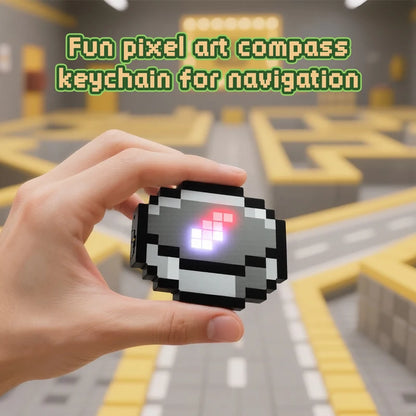 Llavero Brújula Pixel Recargable Gaming