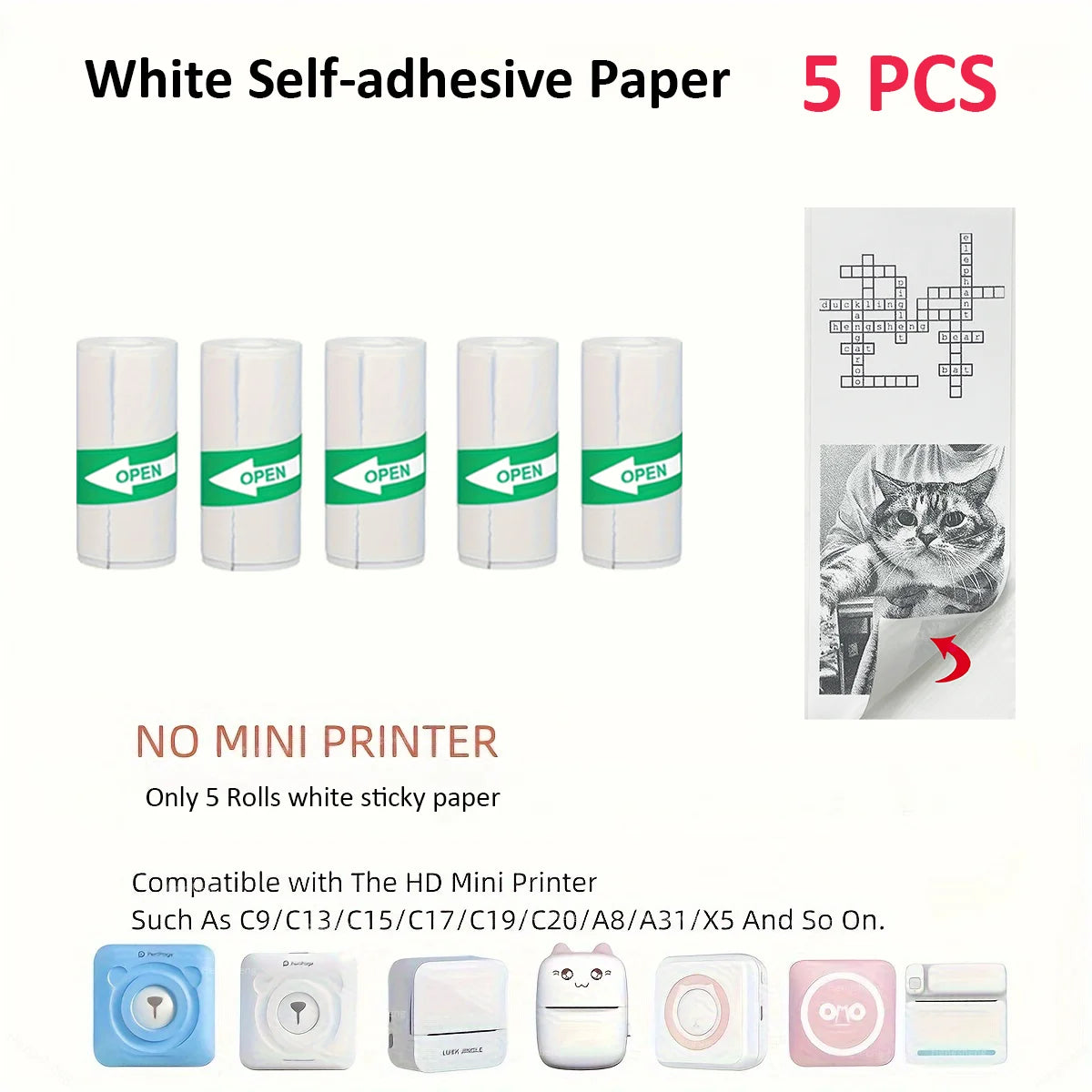 Mini Impresora Térmica Portátil Bluetooth 57mm - Sin Tinta Stickers Fotos DIY - zyntrixe