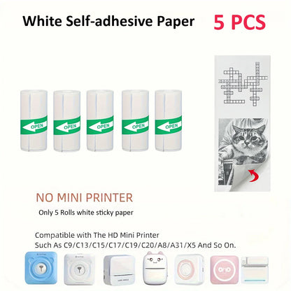 Mini Impresora Térmica Portátil Bluetooth 57mm - Sin Tinta Stickers Fotos DIY - zyntrixe