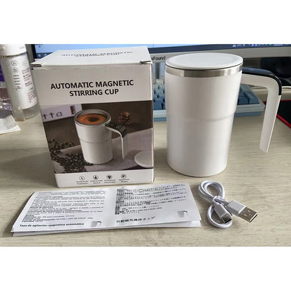 Electric Self-Stirring Mug 380ml - Rechargeable with Temperature Sensor - zyntrixe