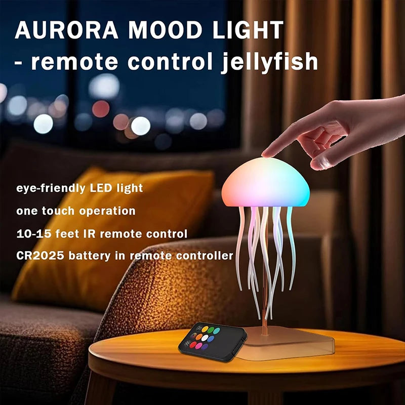 Lámpara de Medusa LED con 9 Tentáculos y Control Remoto - zyntrixe