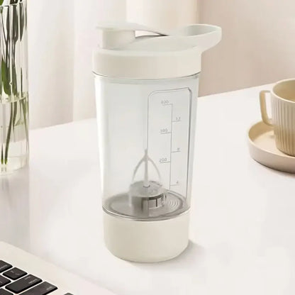 Taza Mezcladora Eléctrica Automática USB - Batidora Portátil 400ml para Proteínas y Batidos - zyntrixe