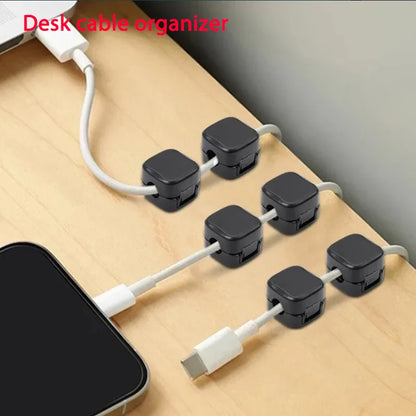 Clips Organizador Cables Magnéticos Escritorio
