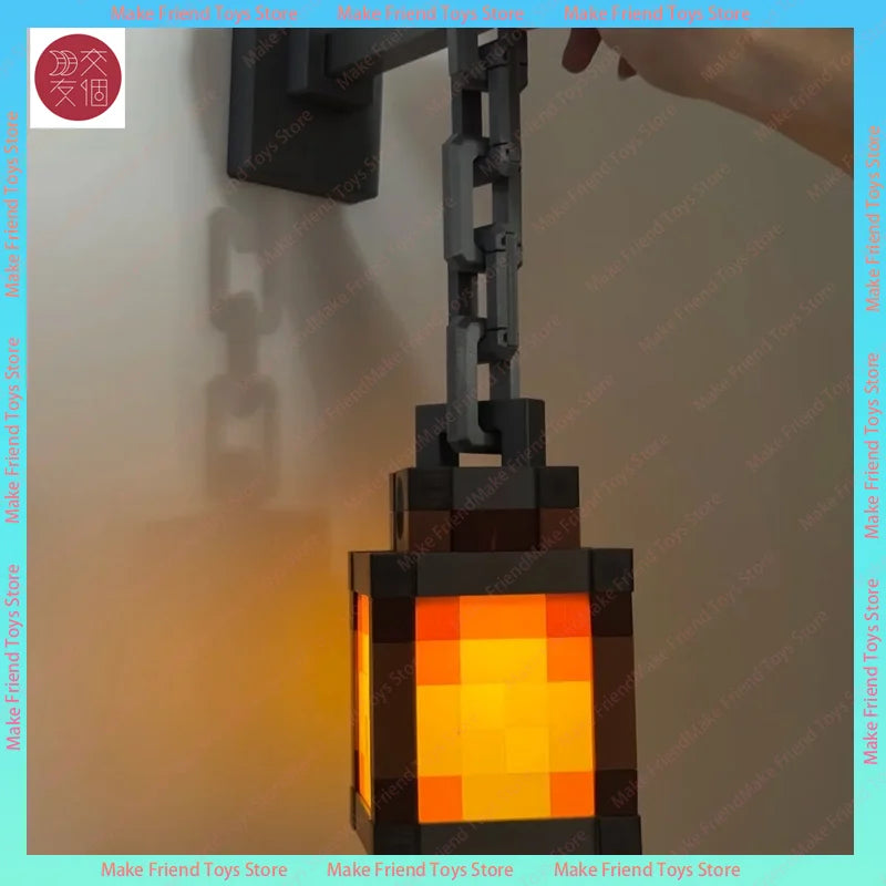 Lámpara LED Antorcha Gaming Minecraft - Luz Nocturna USB-C Multicolor Control Remoto - zyntrixe