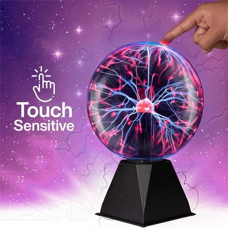 Bola de Plasma Mágica 3/4/5/6 Pulgadas - Lámpara LED Táctil Decorativa - zyntrixe